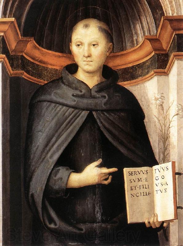 PERUGINO, Pietro St Nicholas of Tolentino a Spain oil painting art